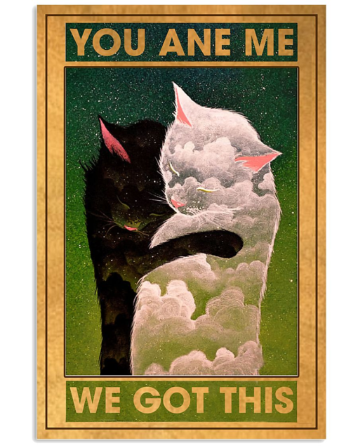 Cat Couple Poster Canvas You And Me We Got This Poster Canvas
