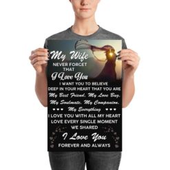 My Wife Never Forget That I Love You Poster Canvas