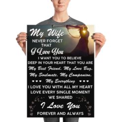 My Wife Never Forget That I Love You Poster Canvas