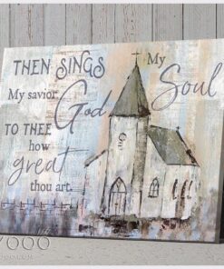 Hayooo Then Sings My Soul Church Canvas Wall Art Decor