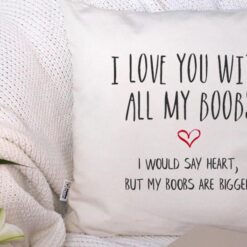 Funny Anniversary Gift For Boyfriend Naughty Anniversary Funny Valentines Day Gift for Him Message On Pillow Our First Year Fun Husband Gift Poster Canvas pillow