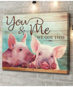 Canvas Pig You & Me