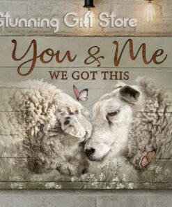 Stunning Gift Sheep Canvas You And Me We Got This Farmhouse Couple Wall Art Wall Decor Gift For Her Gift For Him