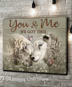 Stunning Gift Sheep Canvas You And Me We Got This Farmhouse Couple Wall Art Wall Decor Gift For Her Gift For Him