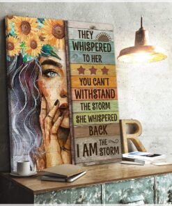 Zalooo I Am The Storm Wall Art Canvas