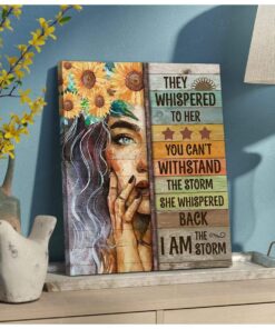 Zalooo I Am The Storm Wall Art Canvas