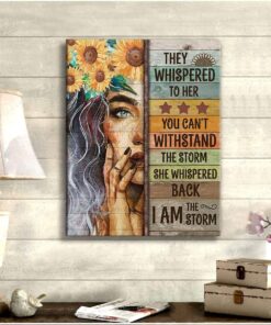 Zalooo I Am The Storm Wall Art Canvas