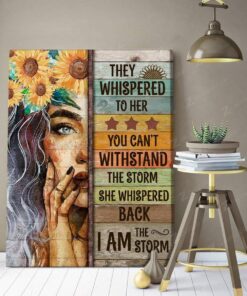 Zalooo I Am The Storm Wall Art Canvas