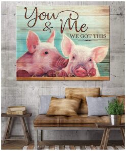 Canvas Pig You & Me