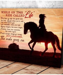 Horse Canvas While On This Ride Called 
