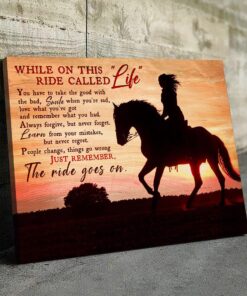 Horse Canvas While On This Ride Called "Life"