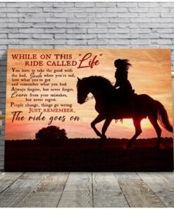 Horse Canvas While On This Ride Called 