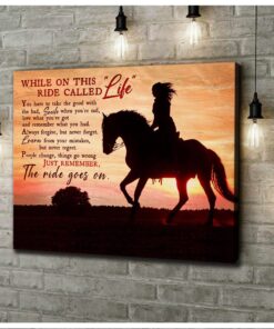 Horse Canvas While On This Ride Called "Life"