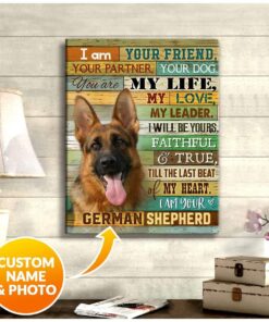 Zalooo I Am Your German Shepherd Wall Art Canvas