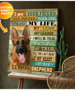 Zalooo I Am Your German Shepherd Wall Art Canvas