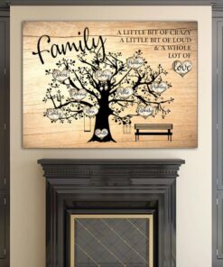 Personalized Family Member Name Family Tree Canvas Gift For Family