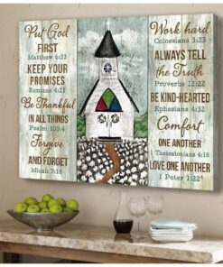 Hayooo Church Canvas Put God First