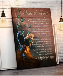 Hayooo Arms Of Angel Butterfly Canvas Wall Art