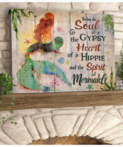 Stunning Mermaid Canvas Spirit of a Mermaid Wall Art Decor