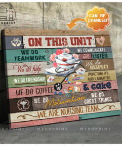 We Are Nursing Team Personalized Canvas