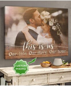 [Personalized Photo] This Is Us Horizontal Canvas - Anniversay Gift - Couple Gift