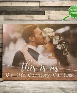 [Personalized Photo] This Is Us Horizontal Canvas - Anniversay Gift - Couple Gift