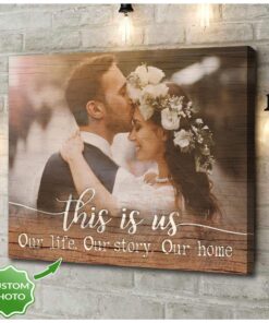 [Personalized Photo] This Is Us Horizontal Canvas - Anniversay Gift - Couple Gift