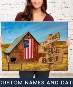 American Barn Color Names Premium Canvas