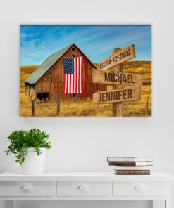 American Barn Color Names Premium Canvas