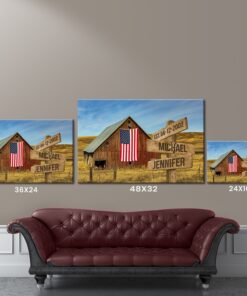 American Barn Color Names Premium Canvas