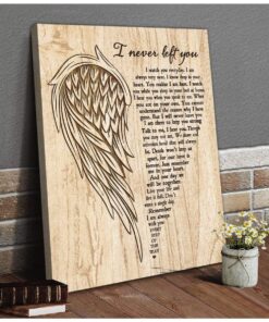 Zalooo I Never Left You Angel Wings Wall Art Canvas