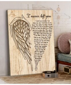 Zalooo I Never Left You Angel Wings Wall Art Canvas