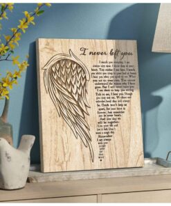 Zalooo I Never Left You Angel Wings Wall Art Canvas