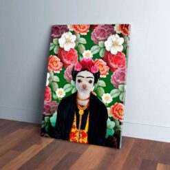 Frida Doggo' Personalized Pet Poster Canvas