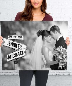 Custom Image Street Sign Premium Canvas