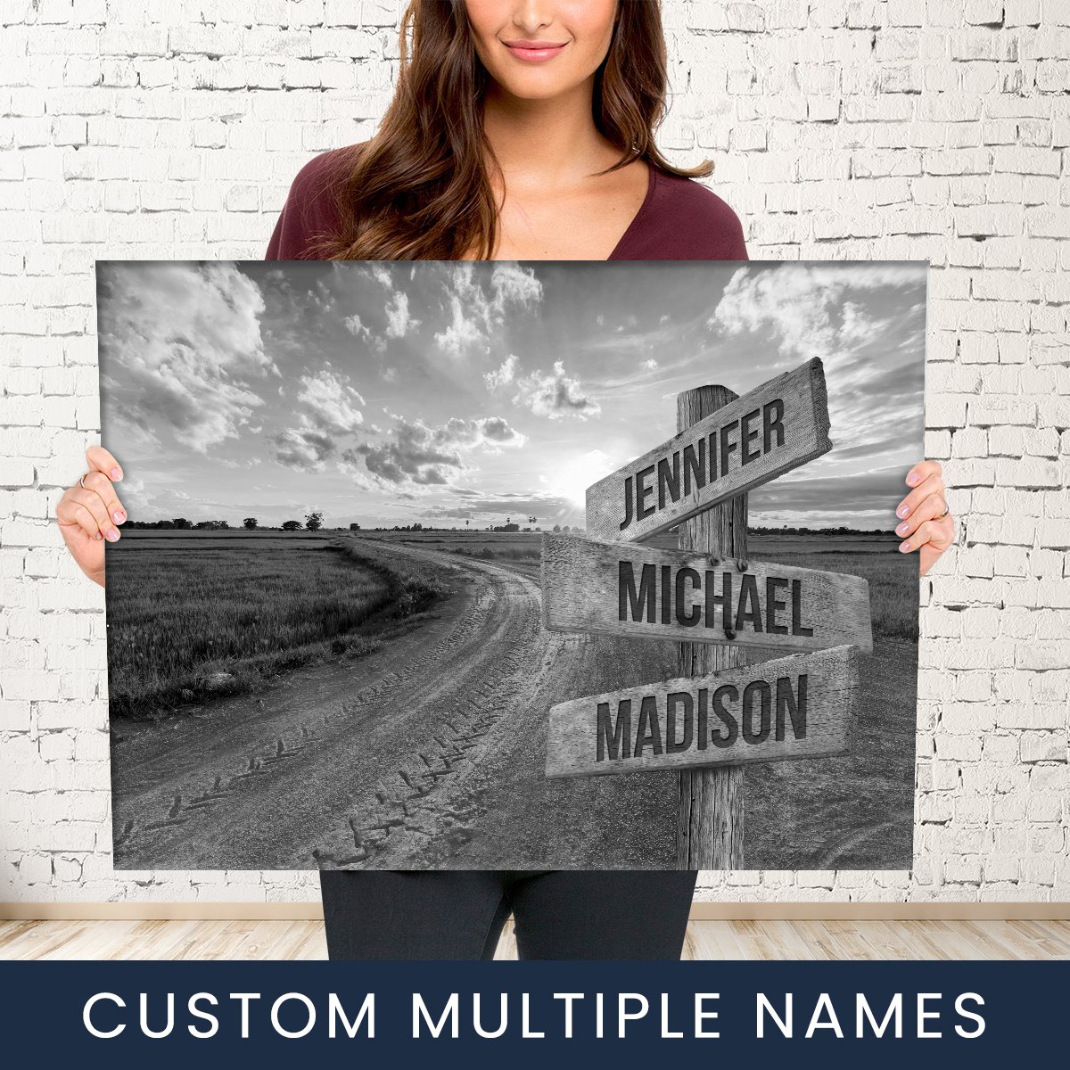 Dirt Road Multi-Names Premium Canvas