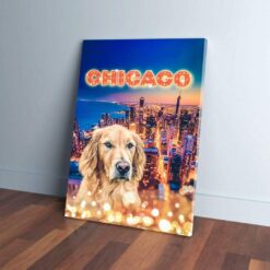 Doggos Of Chicago' Personalized Pet Poster Canvas