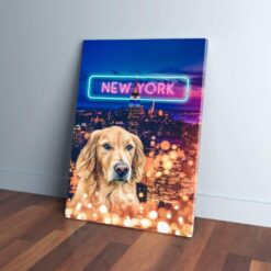 Doggos of New York' Personalized Pet Poster Canvas