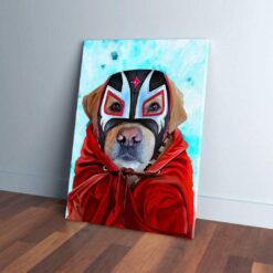El Luchador' Personalized Pet Poster Canvas