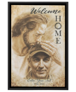 Welcome Home Jesus Custom - Sympathy, Memorial & Remembrance Gift Poster Canvas