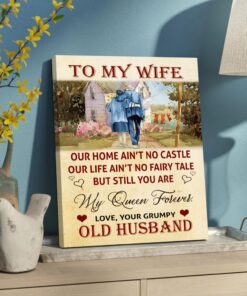 Anniversary Wife Our Home Ain't No Castle Canvas