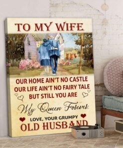 Anniversary Wife Our Home Ain't No Castle Canvas