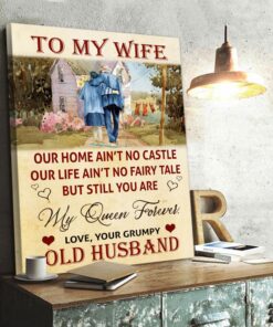Anniversary Wife Our Home Ain't No Castle Canvas