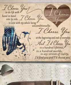 Police Love Nurse Couple Canvas Gift For Wife For Husband