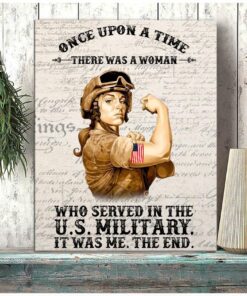 Once Upon A Time A Woman Served In Military Soldier Canvas - Female Solider