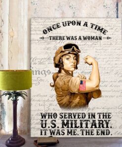 Once Upon A Time A Woman Served In Military Soldier Canvas - Female Solider