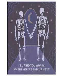 Skeleton Couple - I'll Find You Again Under the Moonlight Poster Canvas