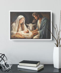 Nativity Scene Poster & Canvas Print | Wall Art Decor | Gift for Christians & Religious Homes