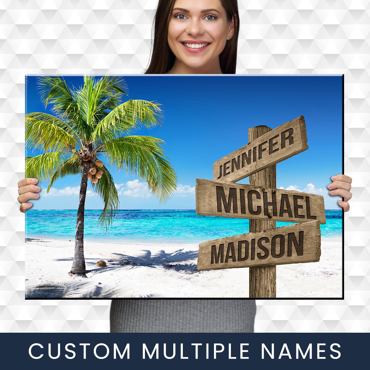 Ocean Breeze Color Multi-Names Premium Canvas