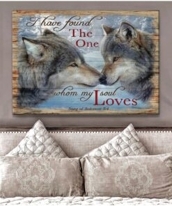 Hayooo I Have Found Wolf Canvas Wall Art Decor